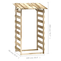 Thumbnail for Pergola mit Dach 100x90x200 cm Imprägniertes Kiefernholz