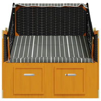 Thumbnail for Strandkorb mit Dach Poly Rattan und Massivholz Schwarz & Grau