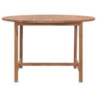 Thumbnail for Garten-Esstisch Ø110x75 cm Massivholz Teak