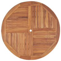Thumbnail for Garten-Esstisch Ø110x75 cm Massivholz Teak