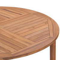 Thumbnail for Garten-Esstisch Ø110x75 cm Massivholz Teak