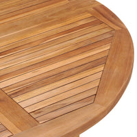 Thumbnail for Garten-Esstisch Klappbar Ø110x75 cm Massivholz Teak