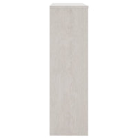 Thumbnail for Highboard-Aufsatz Weiß 90x30x100 cm Massivholz Kiefer