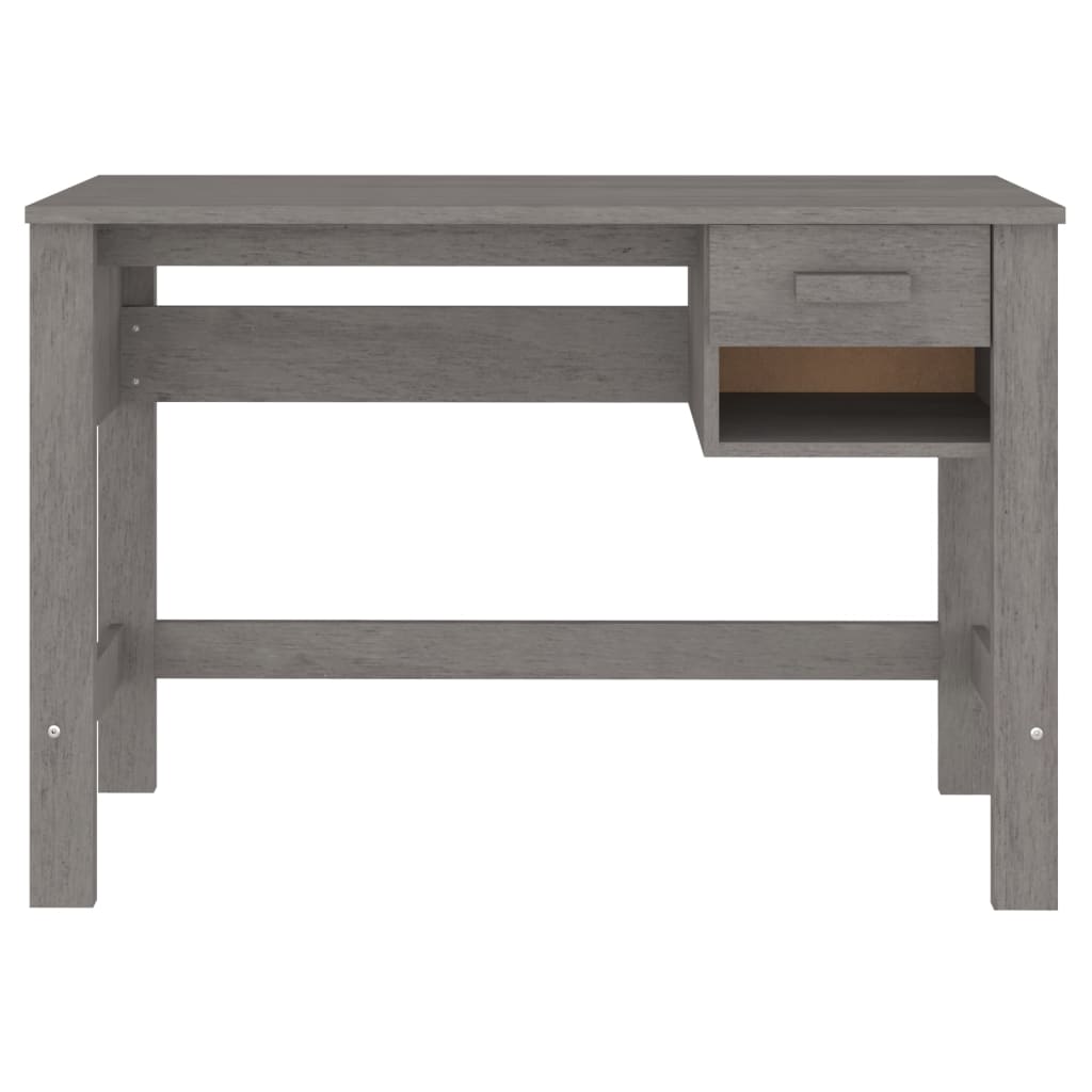 Schreibtisch Hellgrau 110x40x75 cm Massivholz Kiefer