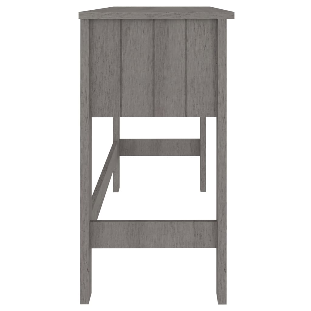Schreibtisch Hellgrau 110x40x75 cm Massivholz Kiefer