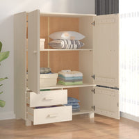 Thumbnail for Kleiderschrank Honigbraun 99x45x137 cm Massivholz Kiefer