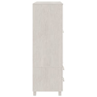 Thumbnail for Kleiderschrank Weiß 99x45x137 cm Massivholz Kiefer