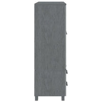 Thumbnail for Kleiderschrank Dunkelgrau 99x45x137 cm Massivholz Kiefer