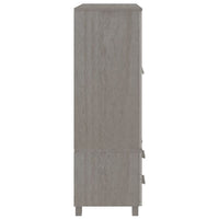 Thumbnail for Kleiderschrank Hellgrau 99x45x137 cm Massivholz Kiefer