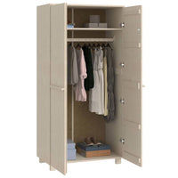 Thumbnail for Kleiderschrank Honigbraun 89x50x180 cm Massivholz Kiefer