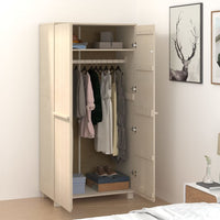 Thumbnail for Kleiderschrank Honigbraun 89x50x180 cm Massivholz Kiefer