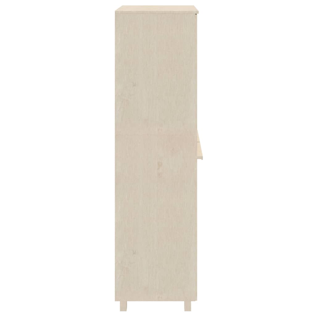 Kleiderschrank Honigbraun 89x50x180 cm Massivholz Kiefer