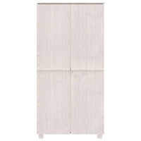 Thumbnail for Kleiderschrank Weiß 89x50x180 cm Massivholz Kiefer