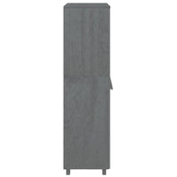 Thumbnail for Kleiderschrank Dunkelgrau 89x50x180 cm Massivholz Kiefer
