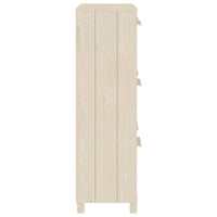 Thumbnail for Schuhschrank Honigbraun 59,5x35x117 cm Massivholz Kiefer