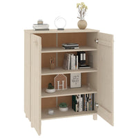 Thumbnail for Schuhschrank Honigbraun 85x40x108 cm Massivholz Kiefer