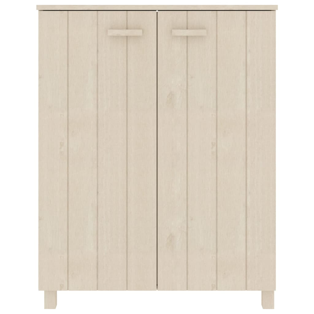 Schuhschrank Honigbraun 85x40x108 cm Massivholz Kiefer