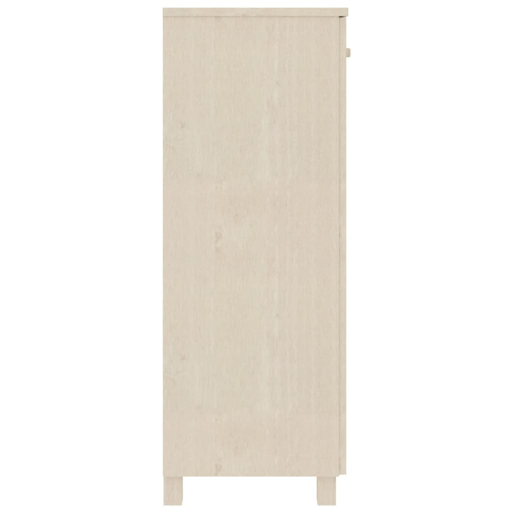 Schuhschrank Honigbraun 85x40x108 cm Massivholz Kiefer
