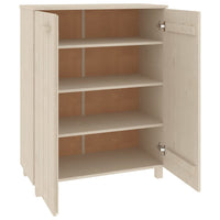 Thumbnail for Schuhschrank Honigbraun 85x40x108 cm Massivholz Kiefer