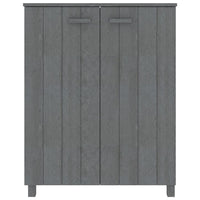 Thumbnail for Schuhschrank Dunkelgrau 85x40x108 cm Massivholz Kiefer