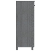 Thumbnail for Schuhschrank Dunkelgrau 85x40x108 cm Massivholz Kiefer