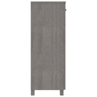 Thumbnail for Schuhschrank Hellgrau 85x40x108 cm Massivholz Kiefer