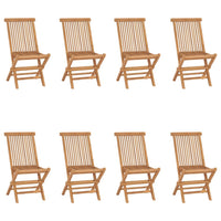 Thumbnail for Klappbare Gartenstühle 8 Stk. Massivholz Teak