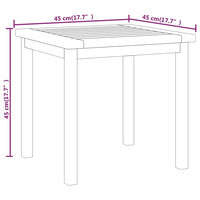 Thumbnail for Beistelltisch 45x45x45 cm Massivholz Teak