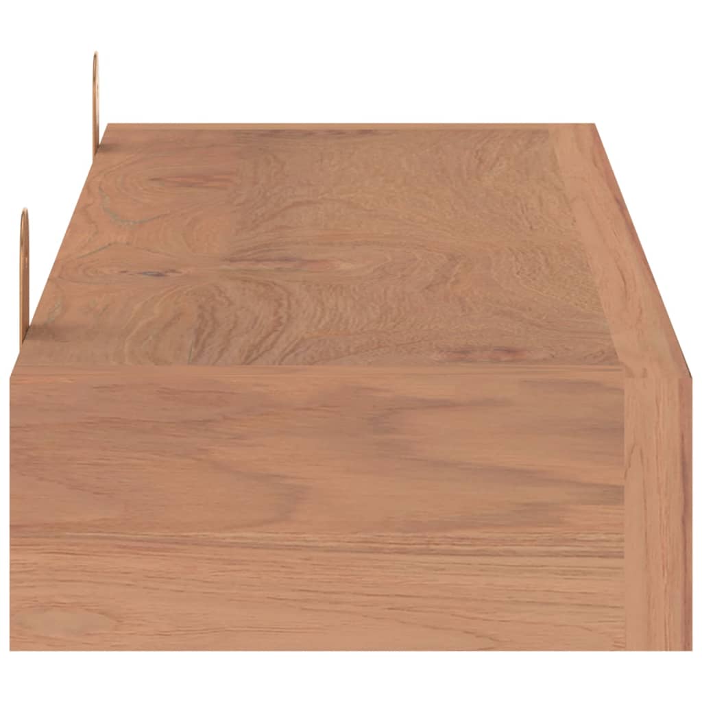 Wandregale 2 Stk. 90x15x6 cm Massivholz Teak