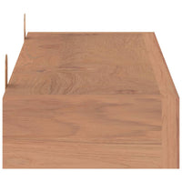 Thumbnail for Wandregale 2 Stk. 90x15x6 cm Massivholz Teak