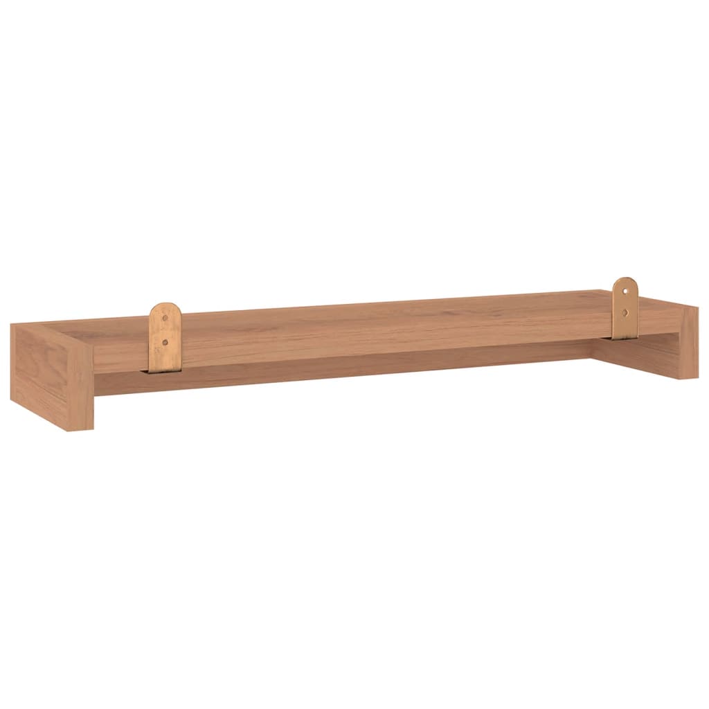 Wandregale 2 Stk. 90x15x6 cm Massivholz Teak