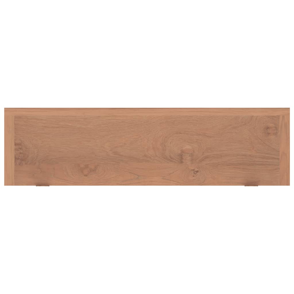 Wandregale 2 Stk. 90x15x6 cm Massivholz Teak