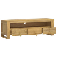 Thumbnail for TV-Schrank 110x30x35 cm Massivholz Teak