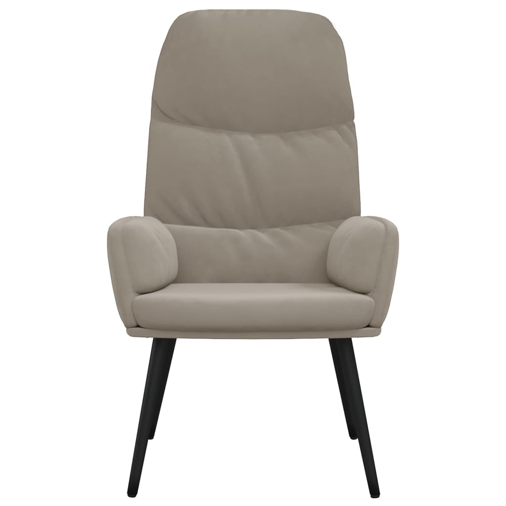 Relaxsessel Hellgrau Samt