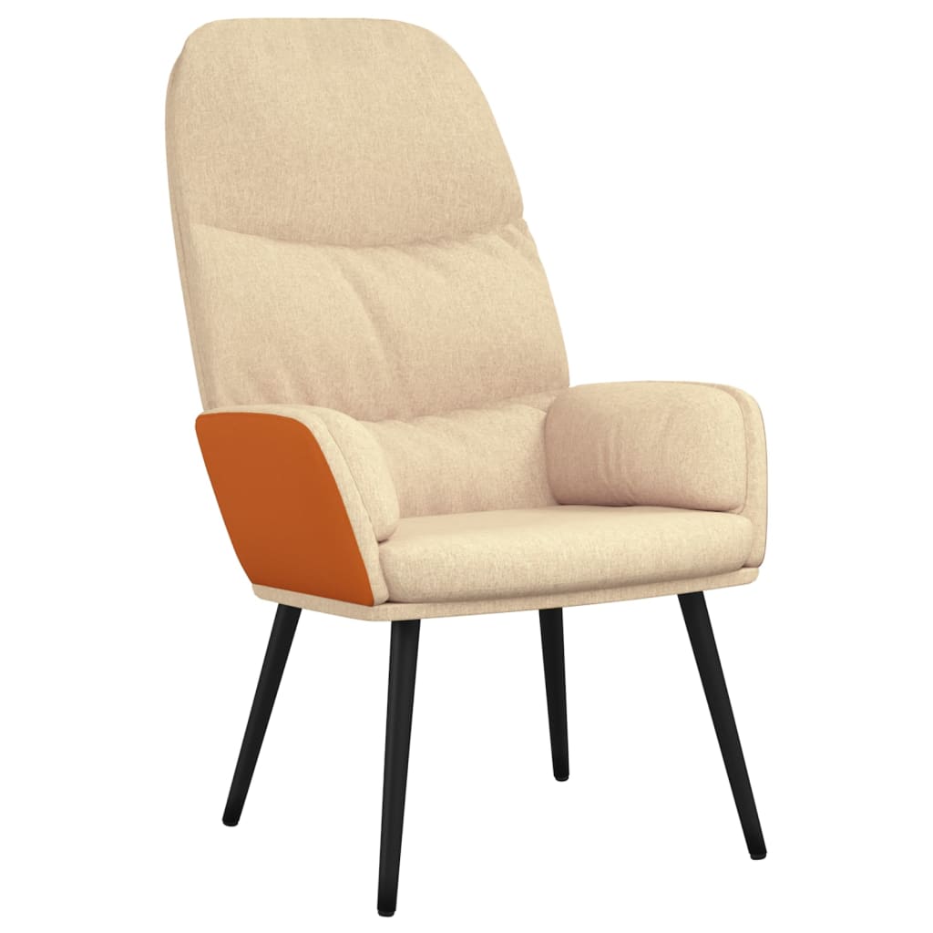 Relaxsessel Cremeweiß Stoff