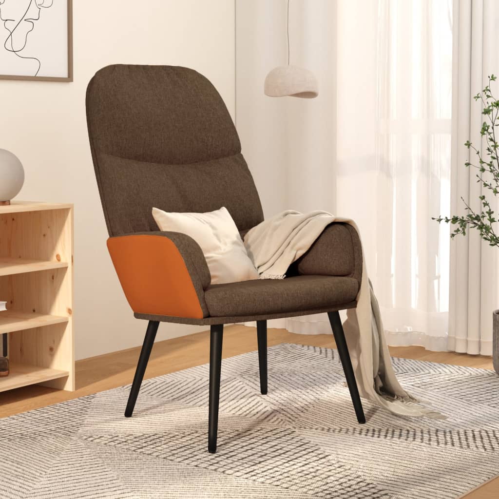 Relaxsessel Braun Stoff