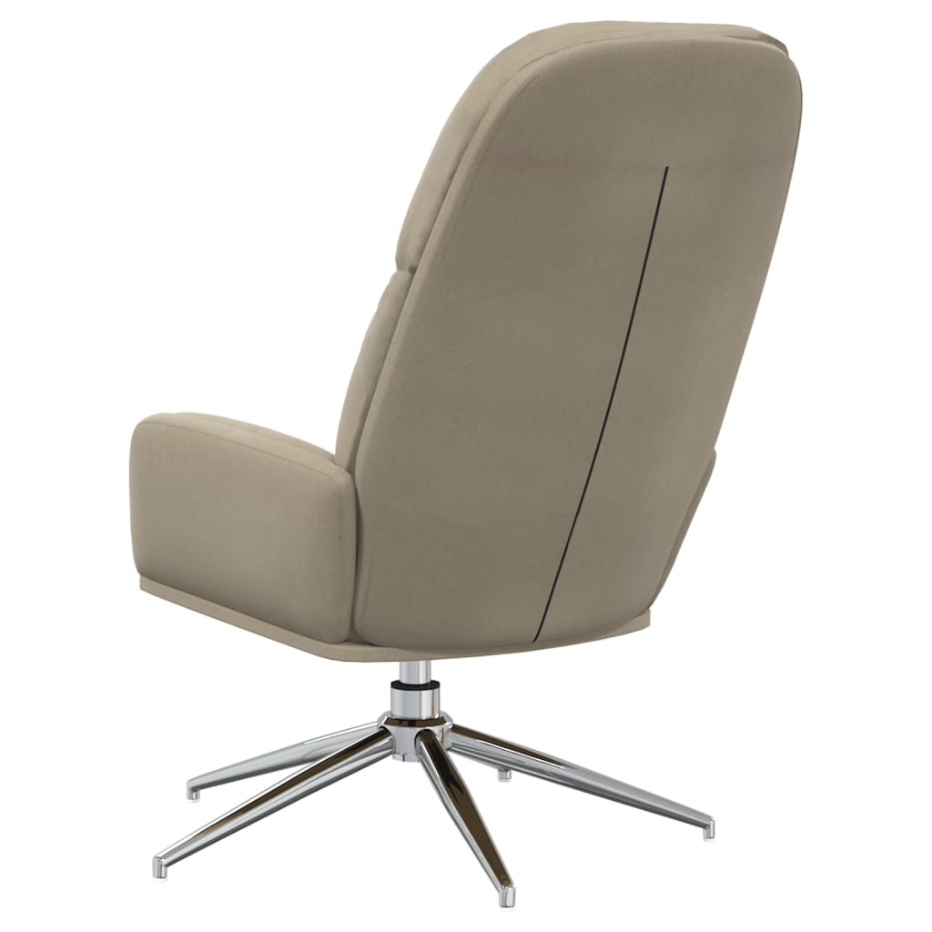 Relaxsessel Hellgrau Wildleder-Optik