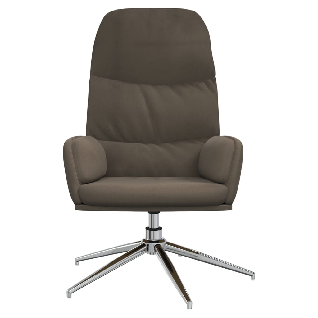 Relaxsessel Dunkelgrau Wildleder-Optik