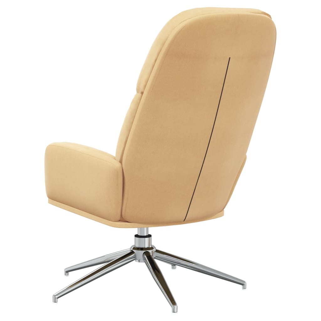 Relaxsessel Cremeweiß Wildleder-Optik