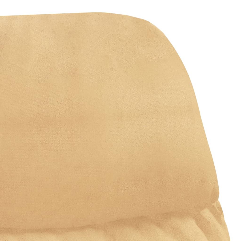 Relaxsessel Cremeweiß Wildleder-Optik