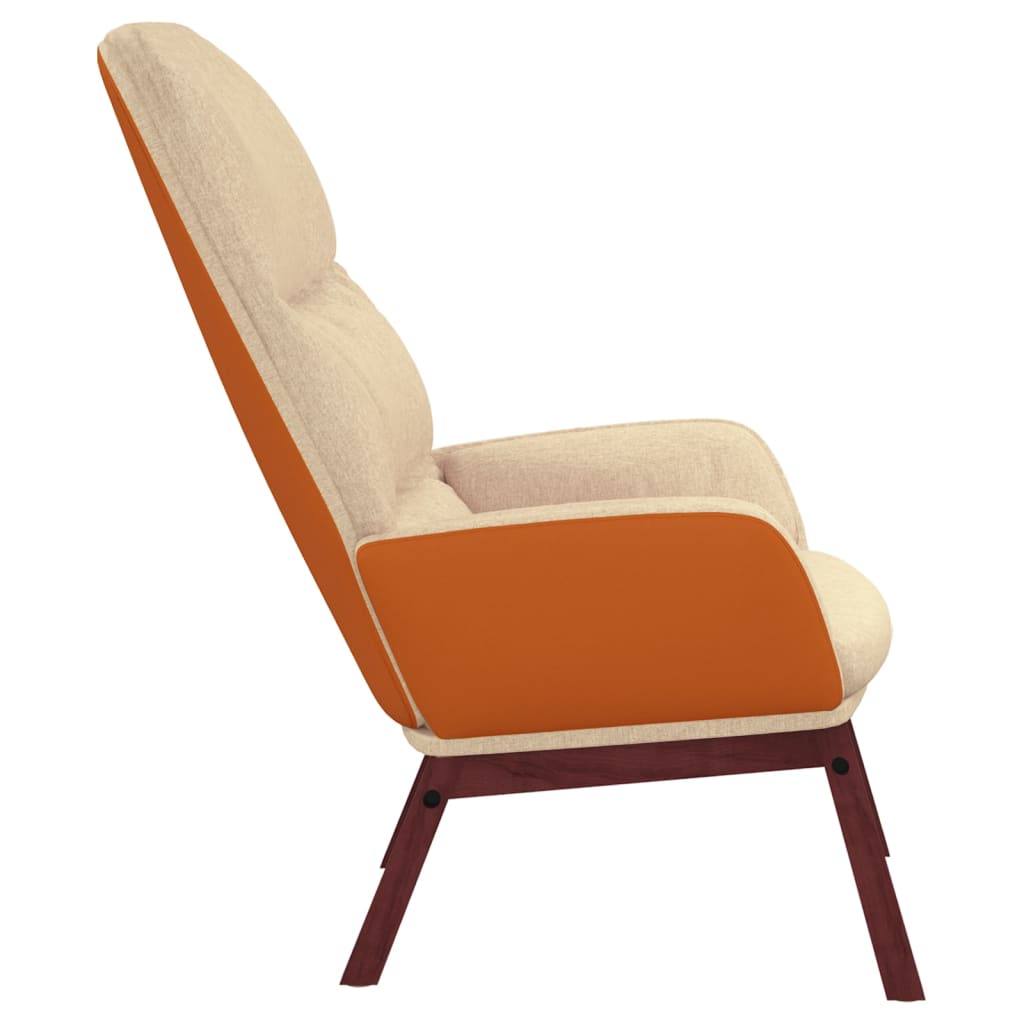 Relaxsessel Creme Stoff