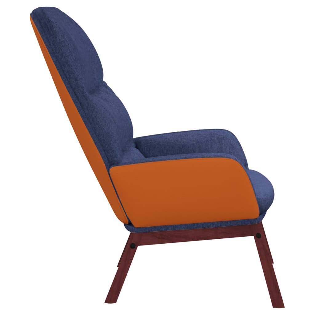 Relaxsessel Blau Stoff