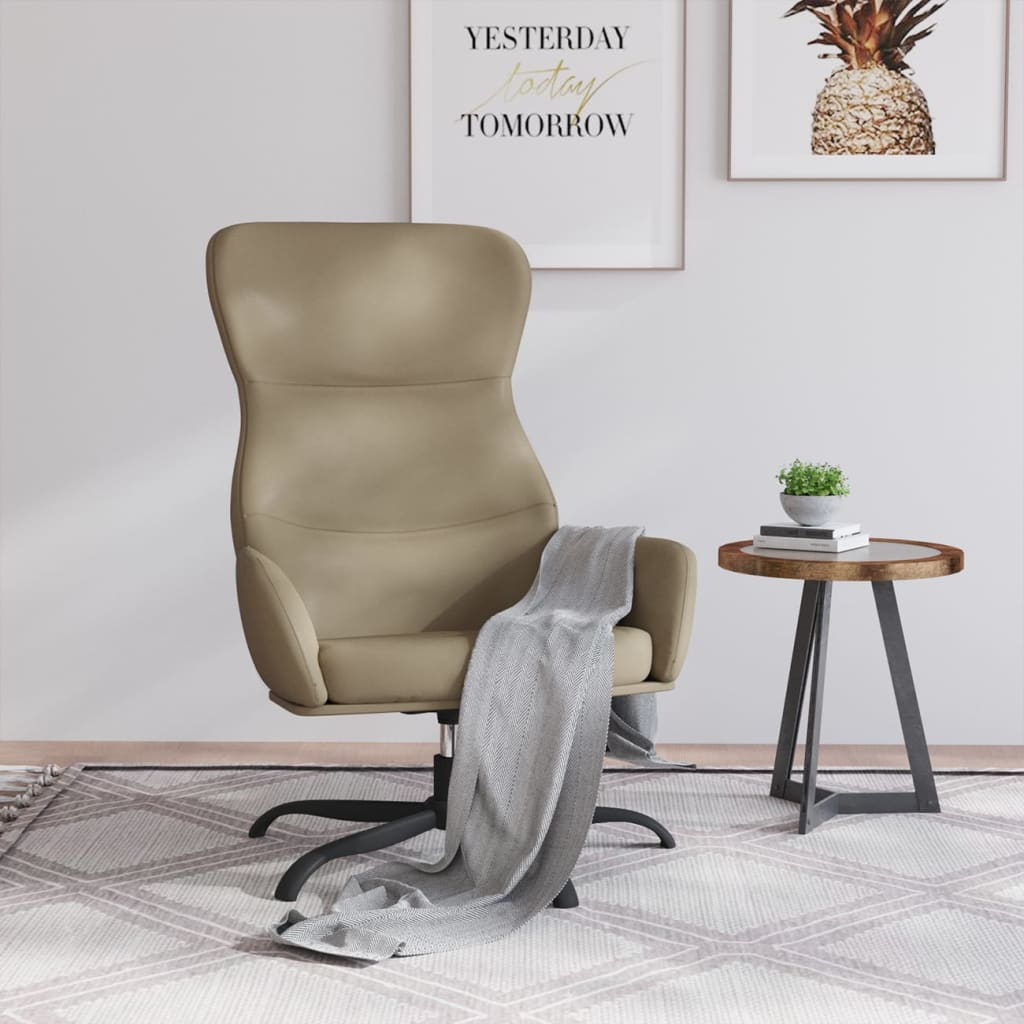 Relaxsessel Cappuccino-Braun Kunstleder