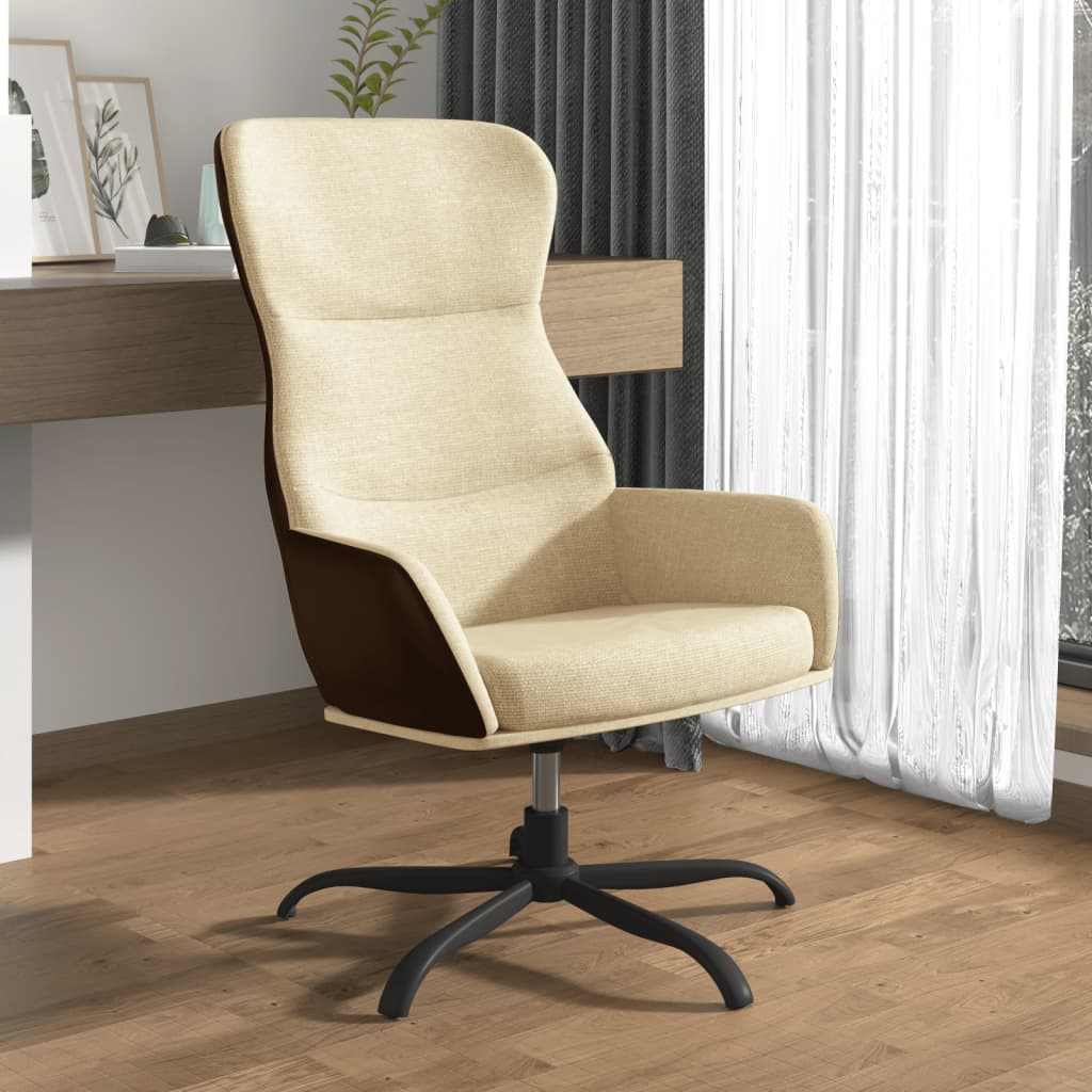 Relaxsessel Creme Stoff