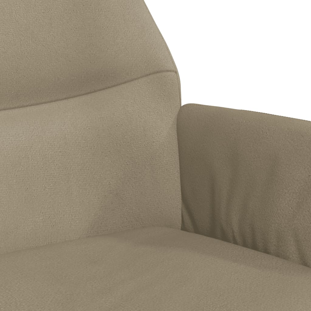 Relaxsessel Hellgrau Wildleder-Optik