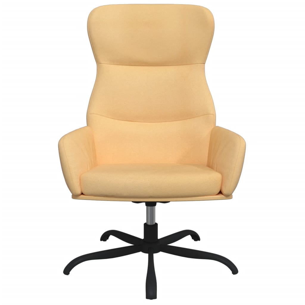 Relaxsessel Creme Wildleder-Optik