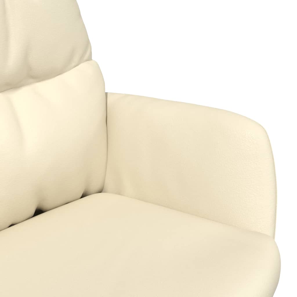 Relaxsessel Creme Kunstleder