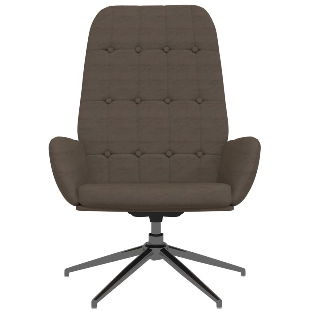 Relaxsessel Dunkelgrau Wildleder-Optik