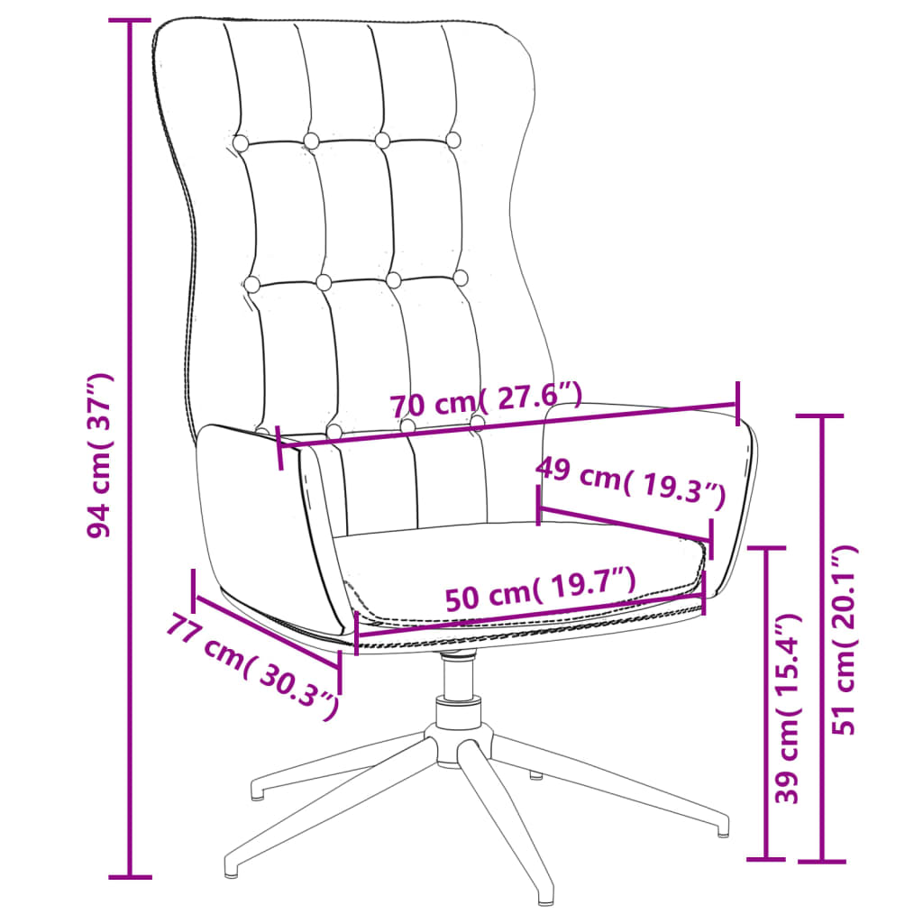 Relaxsessel Glänzend Schwarz Kunstleder