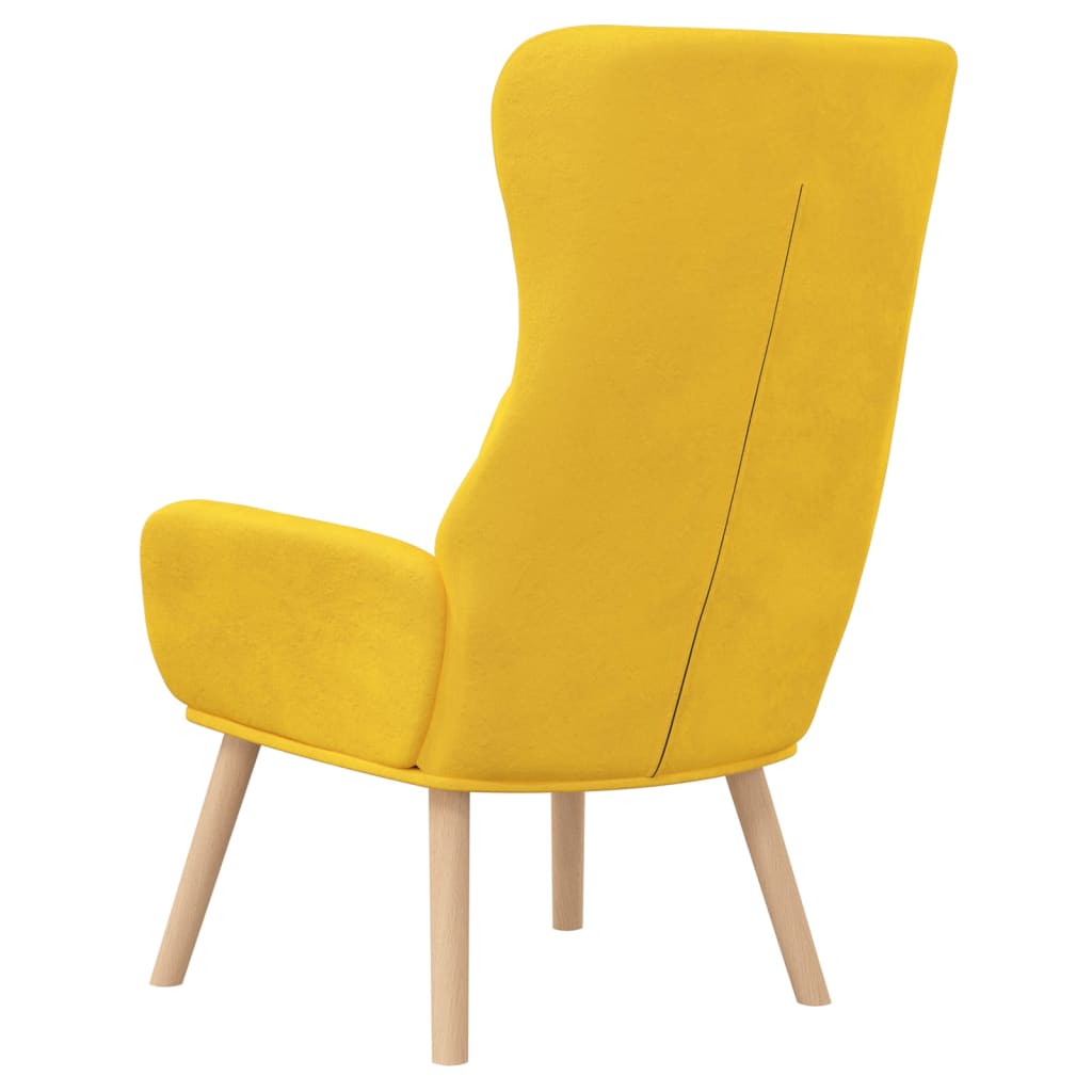 Relaxsessel Senfgelb Samt